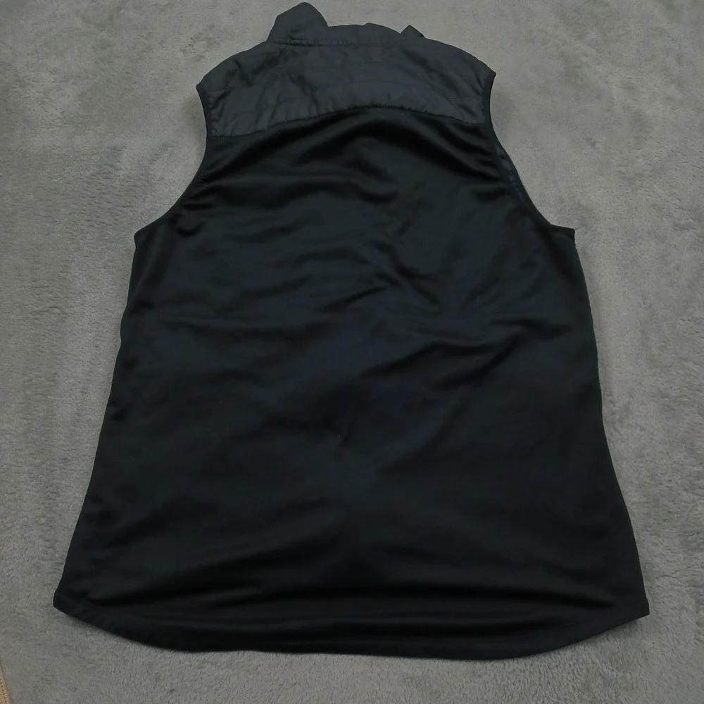 Nike Vest Womens Large Black Full Zip Running Lightweight Pockets Activewear